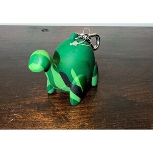 Bath & Body works Camo Dino Green Camouflage Dinosaur Keychain